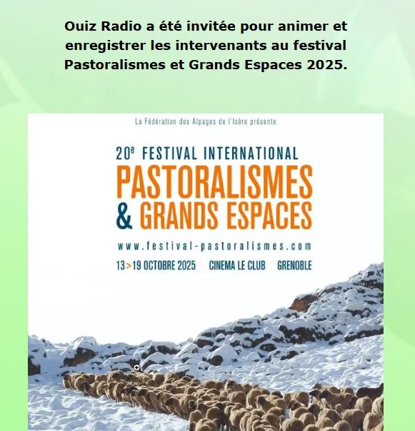 Podcast Le festival Pastoralismes